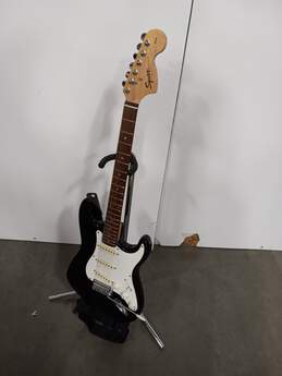Squire Strat By Fender Affinity Electric Guitar Black with Laurel Finger Board alternative image
