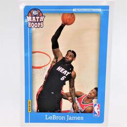 2012 LeBron James Panini Math Hoops 5x7 Basketball Card Miami Heat