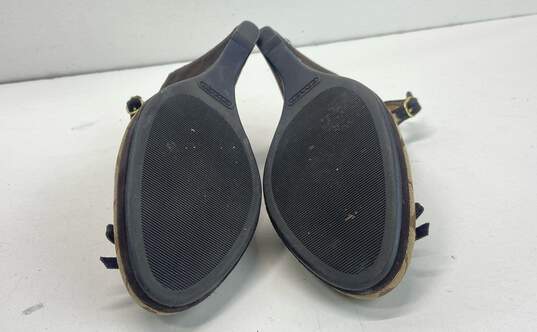 COACH Aligra Slingback Signature Wedge Heels Shoes Size 6.5 B image number 7