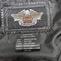 Harley Davidson Owners Group Silverdale WA Chapter Black Leather Vest Size XL image number 3