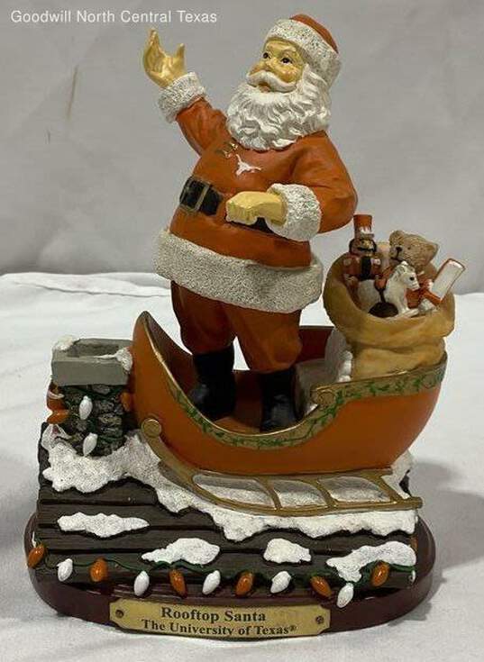 'Rooftop Santa The University Of Texas Figurine image number 2