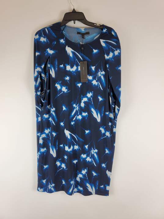 BCBGMAXAZRIA Women Blue Tie Dye Shift Dress S NWT image number 1