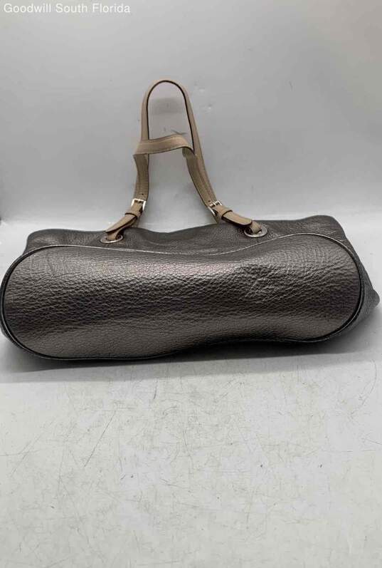 Michael Kors Silver Gray Color Purse image number 4