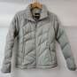 The North Face Silver Full Zip Quilted Puffer Jacket S/P image number 2
