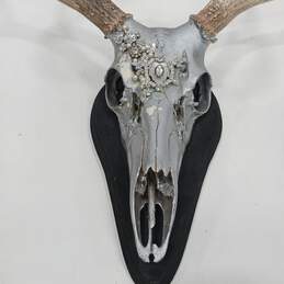 Dipped and Bedazzled Deer Taxidermy Mount Skull alternative image