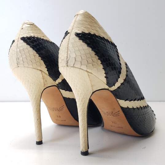 Rachel Roy Snakeskin Embossed Leather Multi Pump Heels Shoes Size 7.5 B image number 5