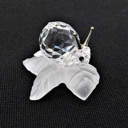 Swarovski Crystal Snail on Vine Figurine
