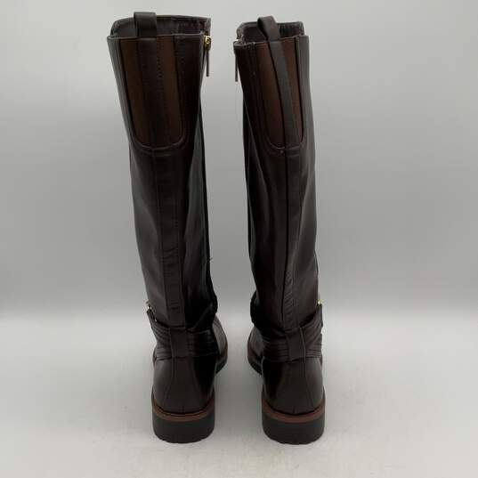 Tommy Hilfiger Womens Brown Frankly 2 Tall Side Zipper Knee High Boots Size 8.5M image number 4