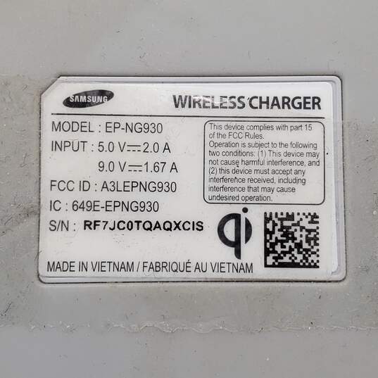 Samsung Fast Charge Wireless Phone Charger Model EP-NG930 Untested image number 4