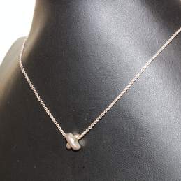 Tiffany & Co Sterling Silver Mini X Pendant Necklace 15.50" alternative image