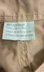 NWT Urban Outfitters Mens Brown Flat Front Low Rise Pockets Cargo Pants Size M image number 4