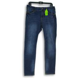NWT Natural Reflection Womens Blue Denim Medium Wash Skinny Jeans Size 12