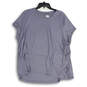 Womens Gray Crew Neck Short Sleeve Pullover T-Shirt Size X-Large image number 1