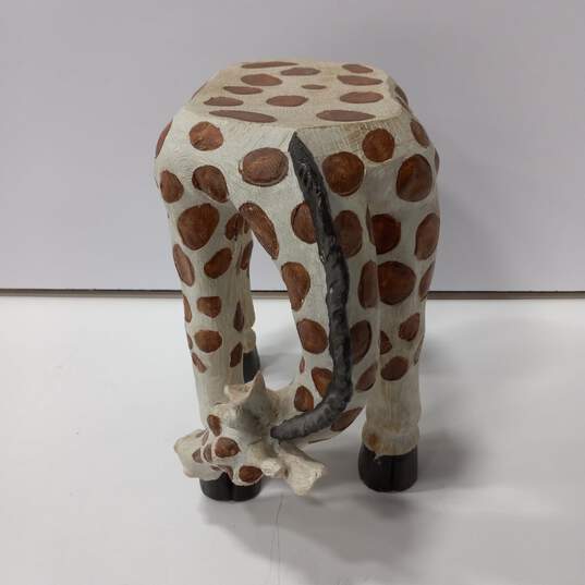 11" Hand Painted Giraffe Plant Stand image number 3