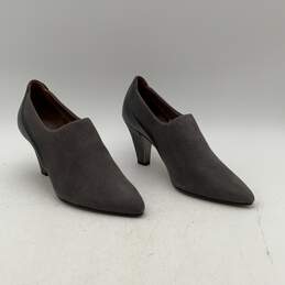 Donald J. Pliner Womens Block Pump High Heels Pointed Toe Slip On Gray Size 5.5 alternative image