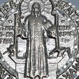 Sterling Silver Religious Circular Pendant BD 2pcs. 15.5g alternative image