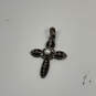 Designer Silpada 925 Sterling Silver Pearl Cross Credence Chain Pendant image number 3