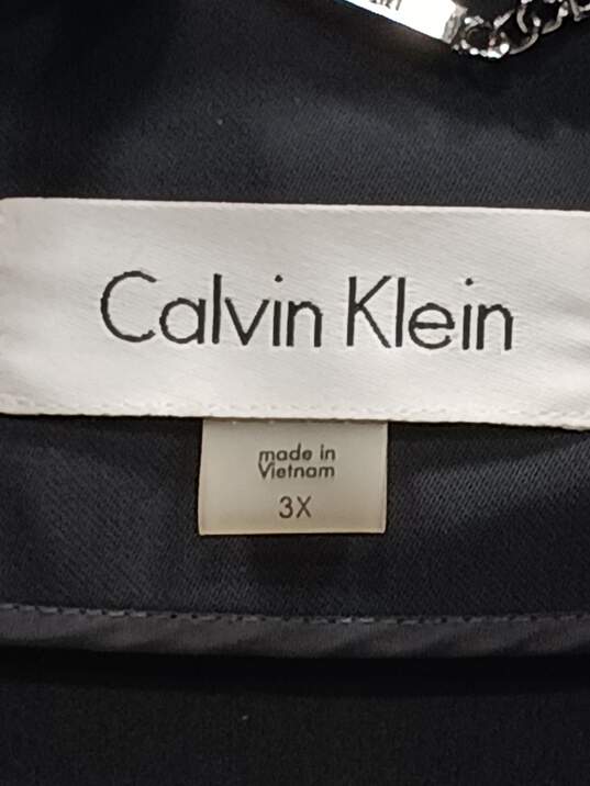 Calvin Klein Women's Black Open Front Blazer Size 3X image number 3