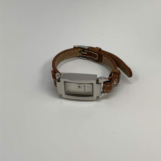 Designer Michael Kors Silver-Tone Dial Adjustable Strap Analog Wristwatch image number 3