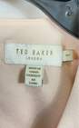 Ted Baker Womens Pink Sleeveless V-Neck Back Zipper Blouse Top Size 1 image number 3