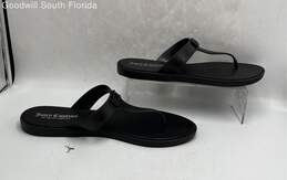 Juice Couture Womens Black Thong Sandals Size 10 alternative image