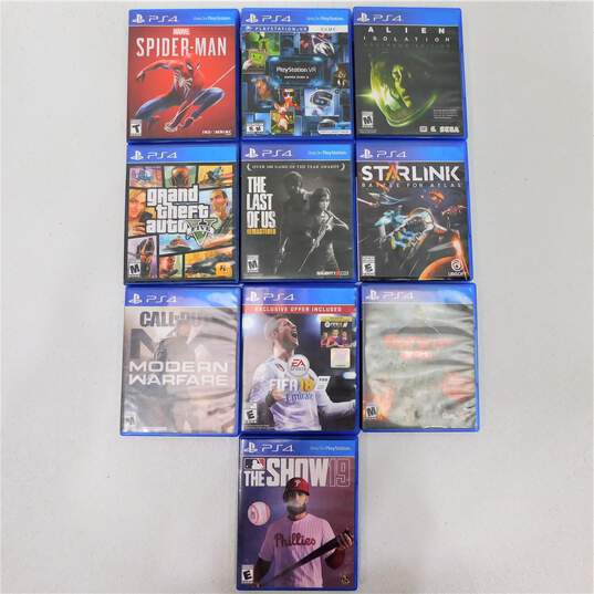 Lot of 10 Sony Playstation 4 PS4 Games Spider-Man image number 2