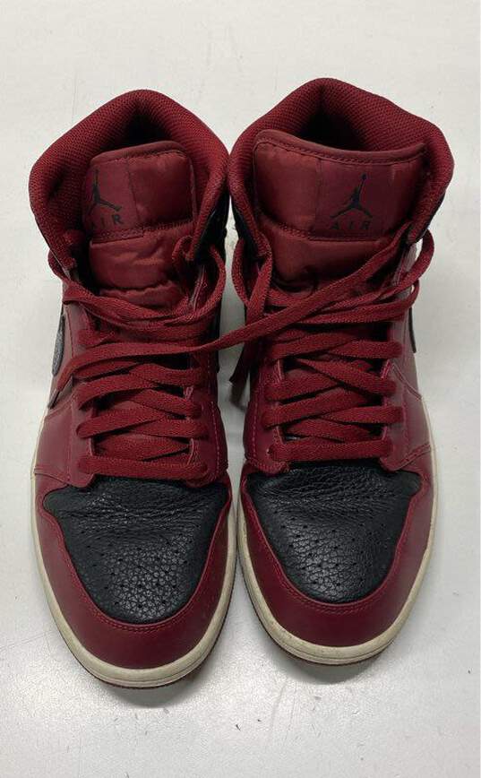 Air Jordan 1 Mid Reverse Banned Multicolor Sneaker Shoe Men 10 image number 5