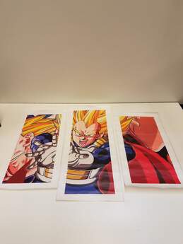 Dragon Ball Z Anime Character Vageta 3-Piece Canvas Print Art