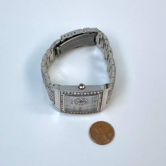 Designer Brighton Diamond Bar Rhinestone Rectangle Analog Dial Quartz Wristwatch image number 3