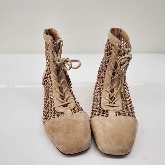 Christian Dior Women's Naughtily-D Beige Mesh Ankle Boots Size 7.5 w/COA image number 3