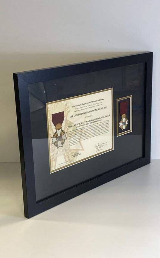 Military's Memorabilia CA Legion of Merit Medal Awarded to Robert A Jacob 2008 image number 2
