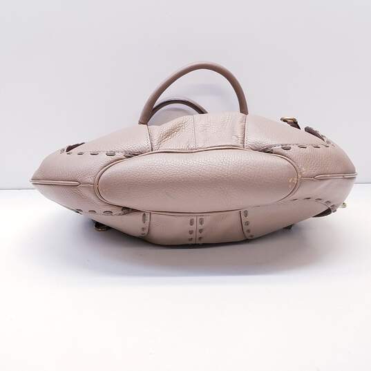 Cromia Leather Shoulder Bag Beige image number 7