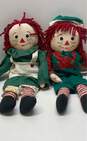 Snowden Raggedy Ann And Andy 1998 Christmas Jumbo Dolls 24 Inch Lot Of 2 image number 1