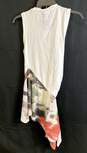 Alexander McQueen White Tie Dye Knotted Detail Tank Top Sz 10 image number 2