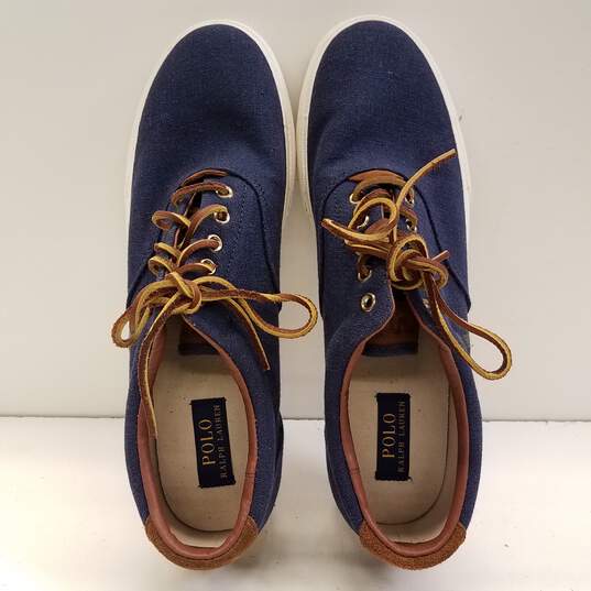Buy the Polo Ralph Lauren Vaughn Blue Sneakers Men's Size 13 | GoodwillFinds