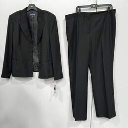 Evan-Picone Women's 2 Pc Black Pant Suit Set Size 18 with Tag