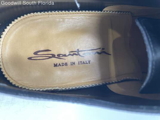 Santoni Black Mens Shoes Size 9.5 image number 6