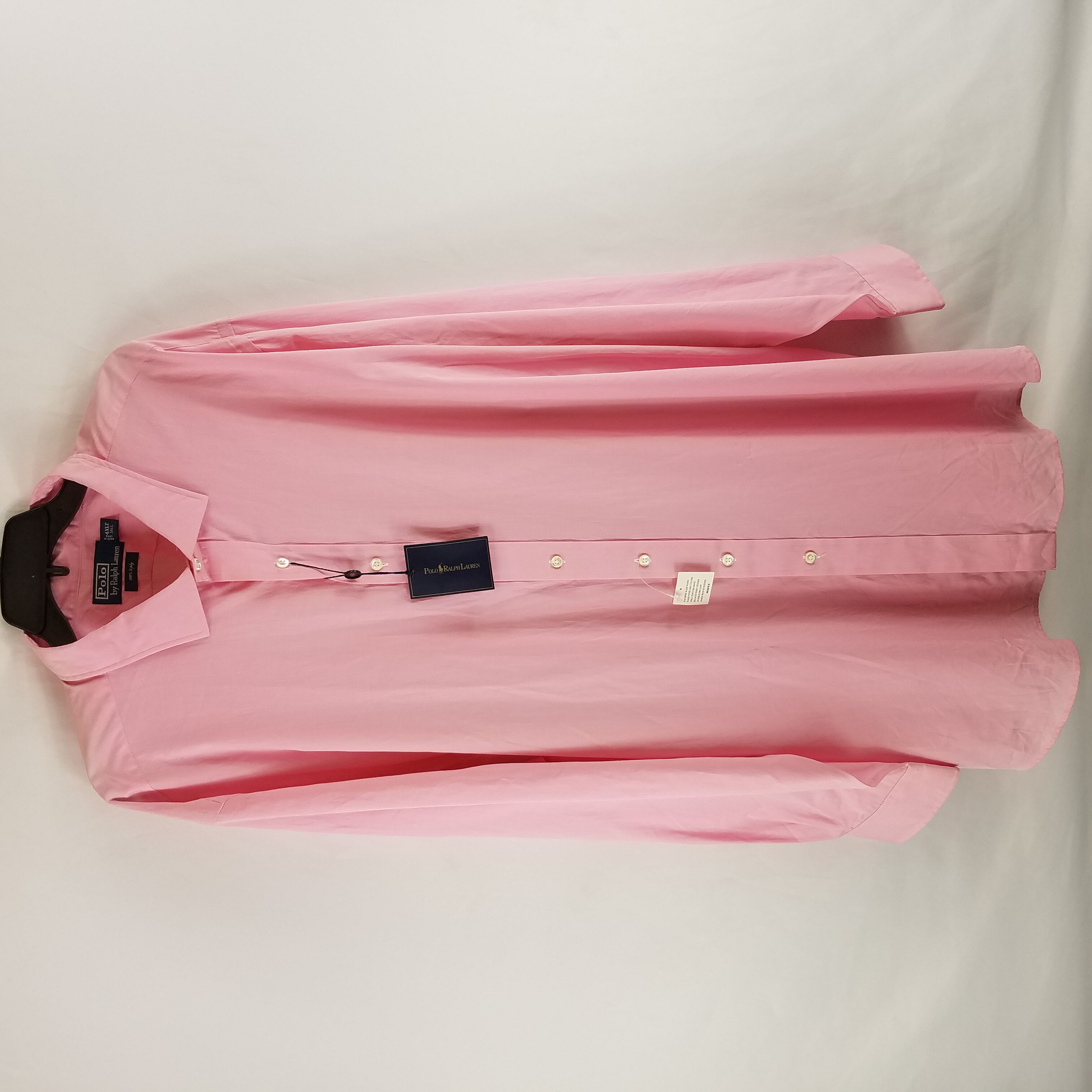 Buy the Polo Ralph Lauren Men Pink Button Up 4XL NWT | GoodwillFinds