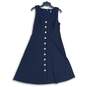 Tommy Hilfiger Womens Navy Blue V-Neck Sleeveless Midi A-Line Dress Size 8 image number 1