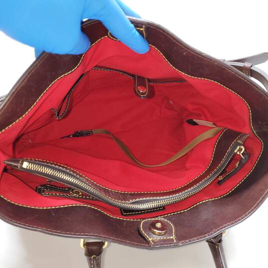 Dooney & Bourke 7C91P Cocnag Embossed Leather Handheld Tote Bag image number 8