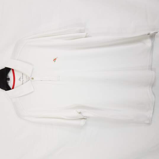 Buy the Tommy Bahama Men White Polo Shirt XL