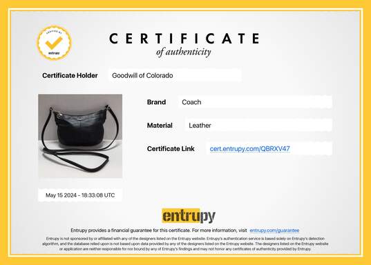 Authenticated Women's Coach Leather Mini Sling Bag image number 1