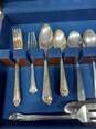 Set Of Assorted Vintage Silverware Cutlery In Wooden Box image number 3
