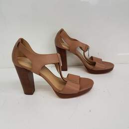 Michael Kors Berkley Brown Leather Platform Sandals Size 9M