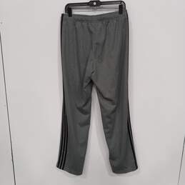 Adidas Men's Gray Striped Training Track Sweatpants Size M alternative image