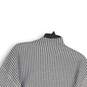 NWT Tahari Womens Pullover Sweater Long Sleeve High Neck Gray White Striped Sz M image number 3
