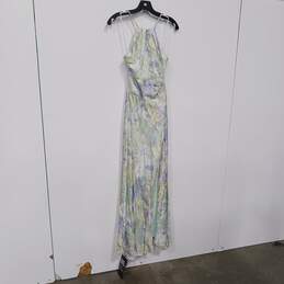 ASTR Women's Purple/Green Floral Halter Maxi Dress Size S NWT