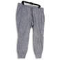 Womens Gray Stretch Slash Pockets Elastic Waist Jogger Pants Size 18 image number 3