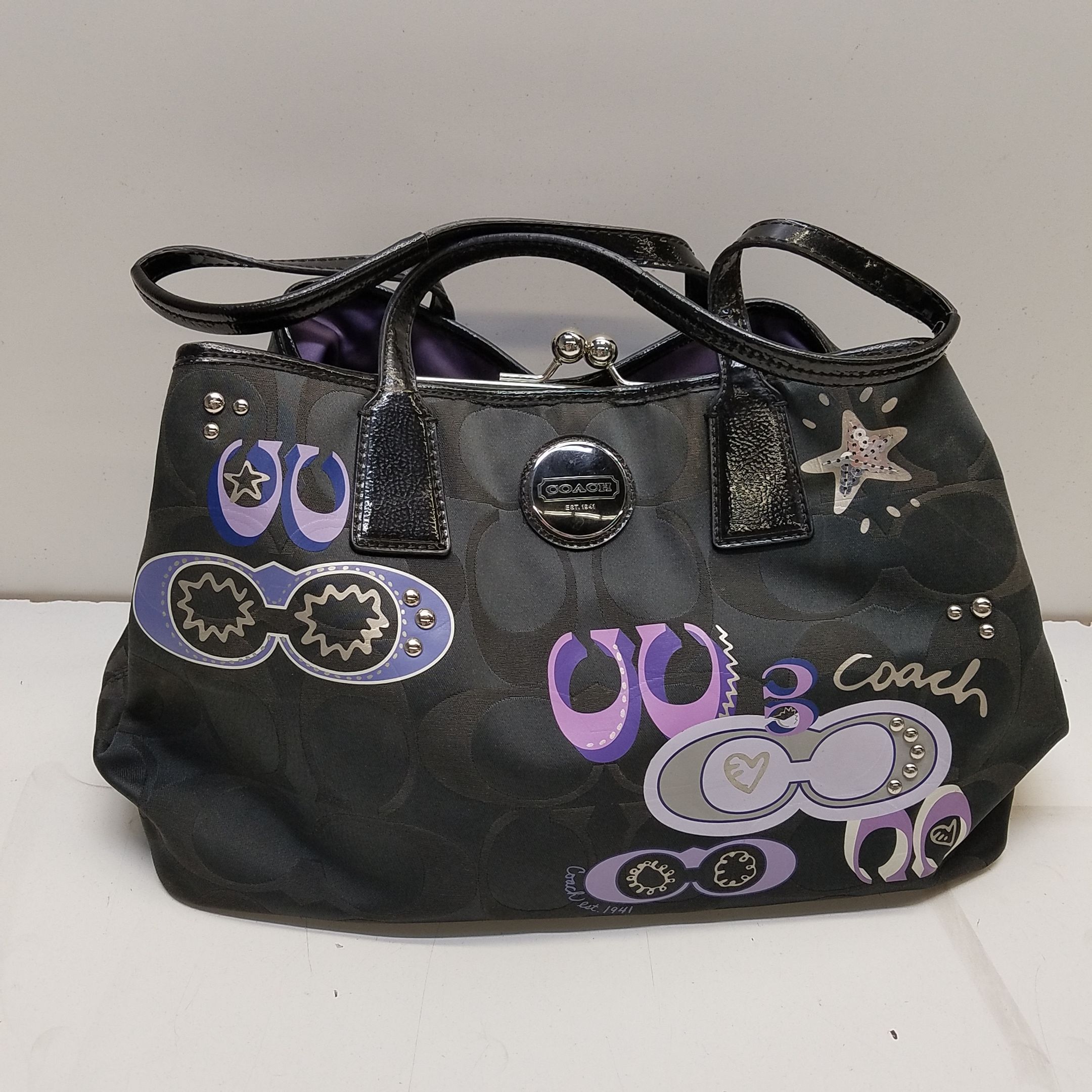 Purple coach / Authentic Coach shoulder bag purple, Women's Fashion, Bags &  Wallets, Clutches on Carousell