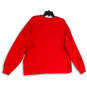 Womens Red Long Sleeve Crew Neck Comfortable Pullover Sweatshirt Size 2XL image number 2